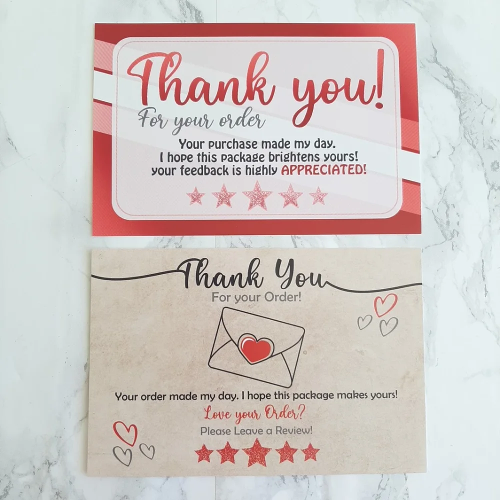 50 Thank You Cards Assorted